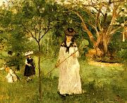 Berthe Morisot Chasing Butterflies oil painting artist